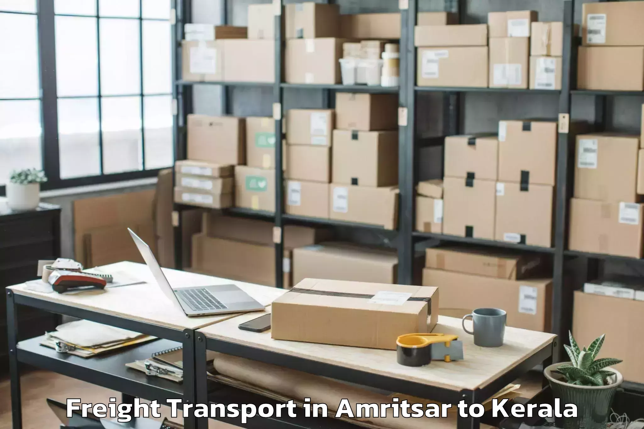 Leading Amritsar to Ezhupunna Freight Transport Provider